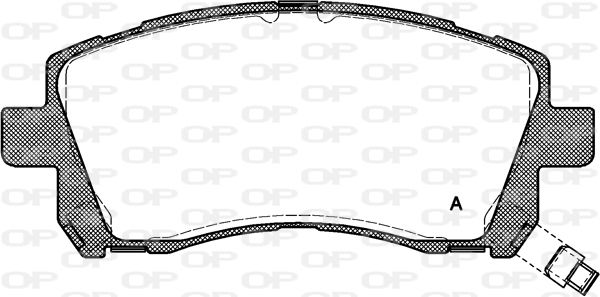 OPEN PARTS Комплект тормозных колодок, дисковый тормоз BPA0655.02